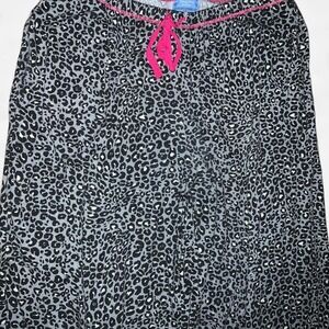 XS Simply Vera by Vera Wang leopard print drawstring pajama pants